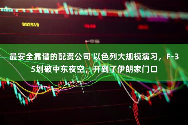 最安全靠谱的配资公司 以色列大规模演习，F-35划破中东夜空，开到了伊朗家门口